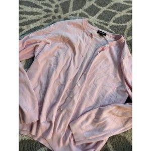 Light Pink Lord and Taylor Button Up Cardigan